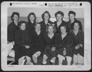 Group photo of 10 of the nurses that escaped from Albania
