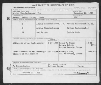 Dallas county birth certificate
